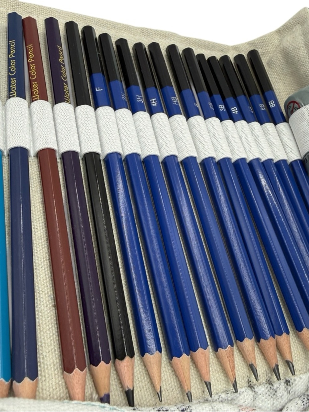 48pc Art Pencil Set Oil Based Water Soluble Sketch Pencils w/ Case XXYOUPIN - Picture 10 of 11
